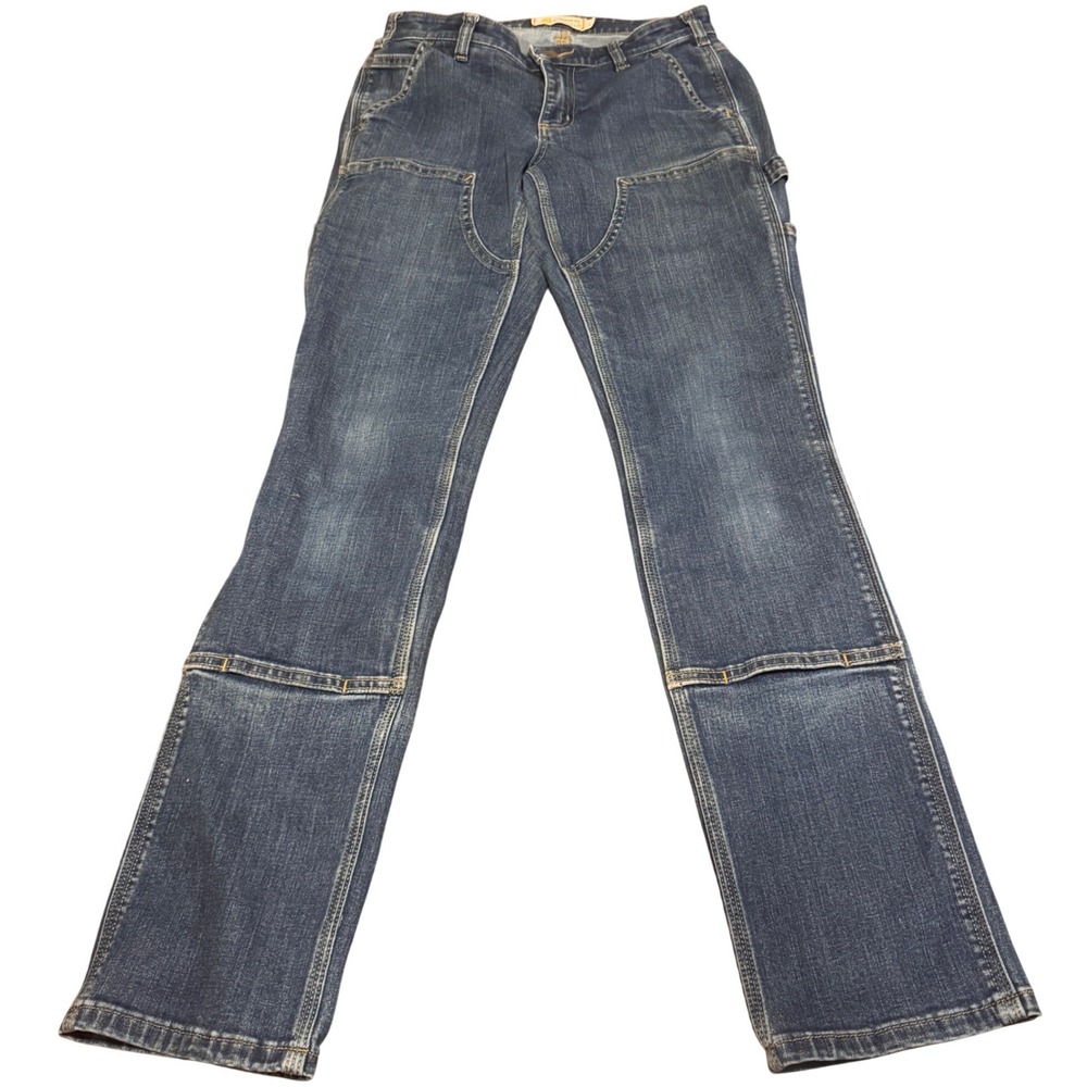 Carhartt Womens Straight Fit Double Front Jeans Blue Denim 2T Gorpcore Workwear